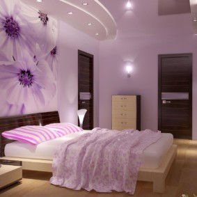 idées d'intérieur de chambre à coucher lilas