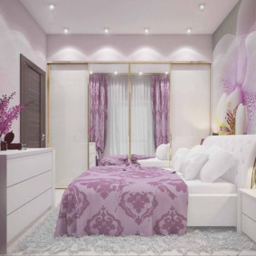 leylak yatak odası dekorasyon