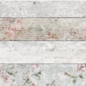 Examples of ceramic tiles in the style of shabby chic
