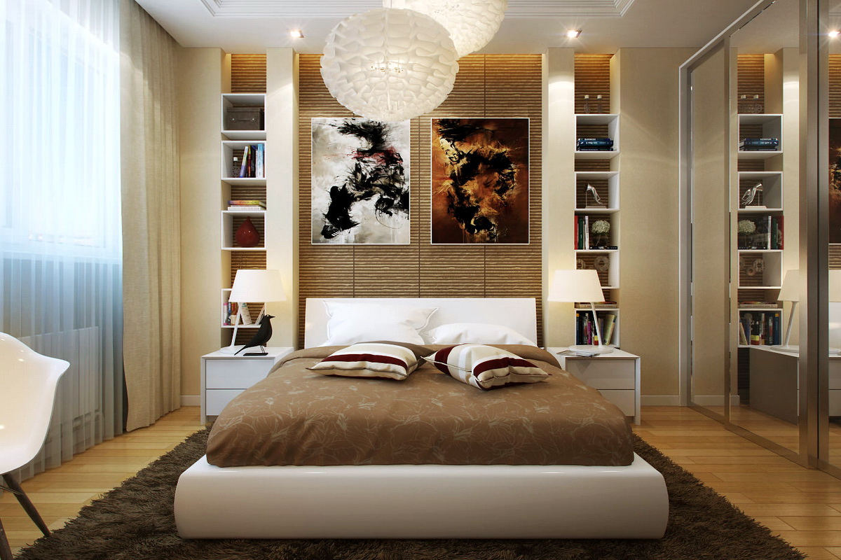 تصميم غرفة نوم 12 متر مربع أفكار الديكور