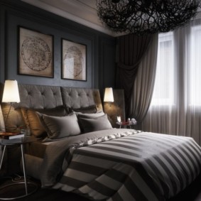 Art Deco yatak odası fotoğrafı