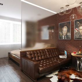 chambre salon 17 m² design