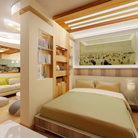 yatak odası oturma odası 17 metrekare fikirler tasarım