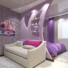 yatak odası oturma odası 17 metrekare tasarım fikirleri