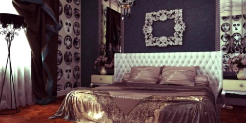 art deco yatak odası dekor fikirleri