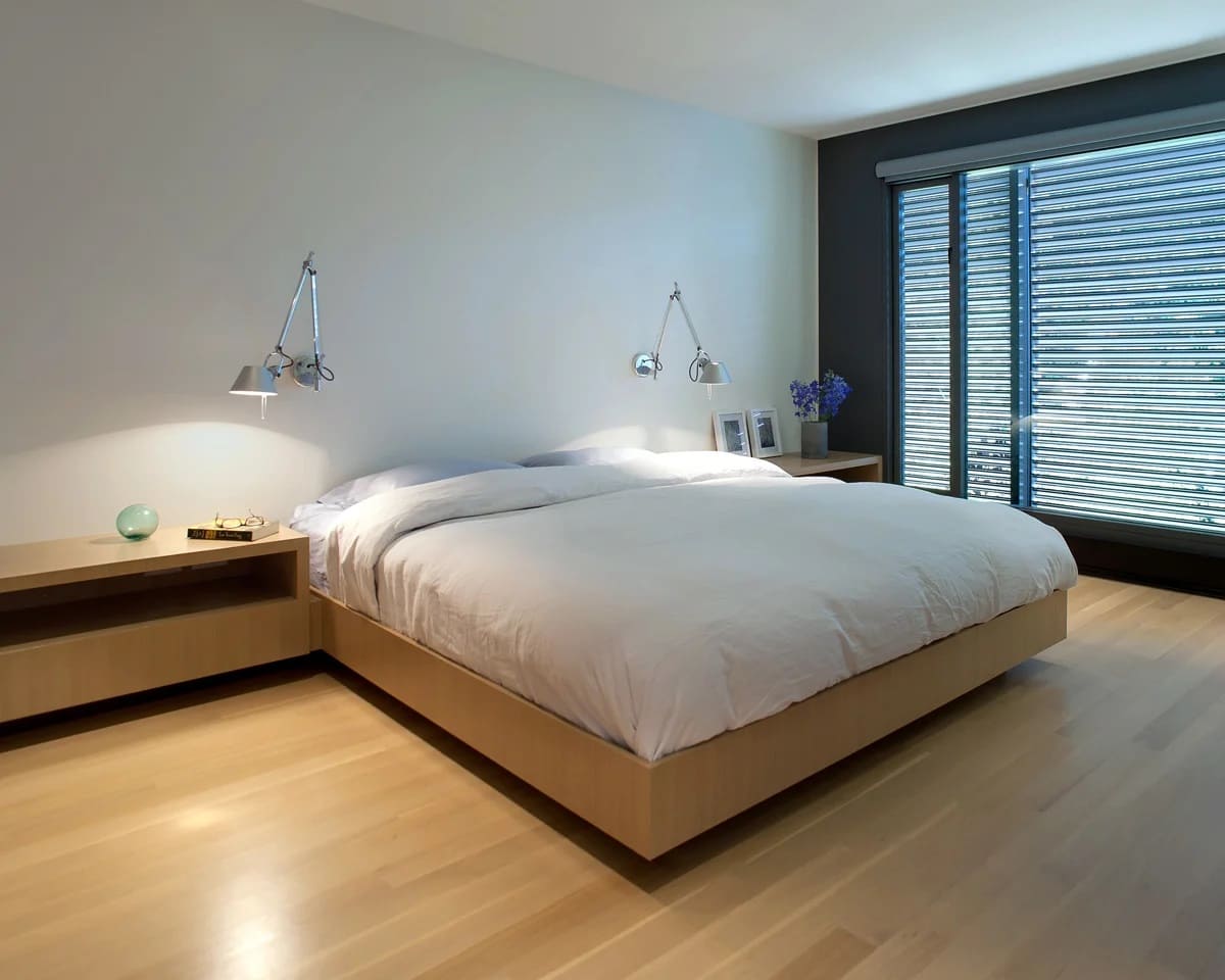 minimalizm yatak odası tasarım fotoğraf