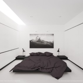 minimālisma guļamistabas foto dekors