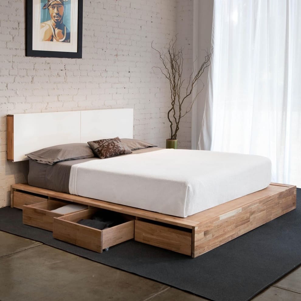 มุมมองภาพห้องนอน minimalist