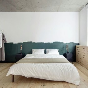 idei de design de dormitor în stil minimalism