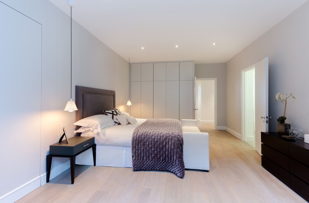ตัวเลือกความคิดห้องนอน minimalism