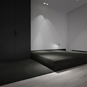interior de dormitor în stil minimalism