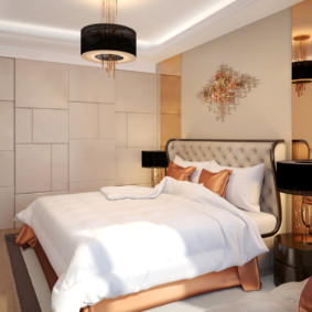 Art Nouveau yatak odası tasarım fotoğraf