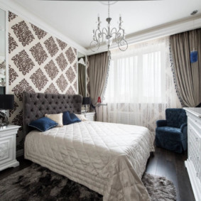 neoklasik yatak odası fotoğraf dekorasyon