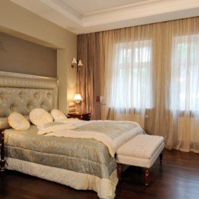 neoklasik yatak odası tasarım fotoğraf