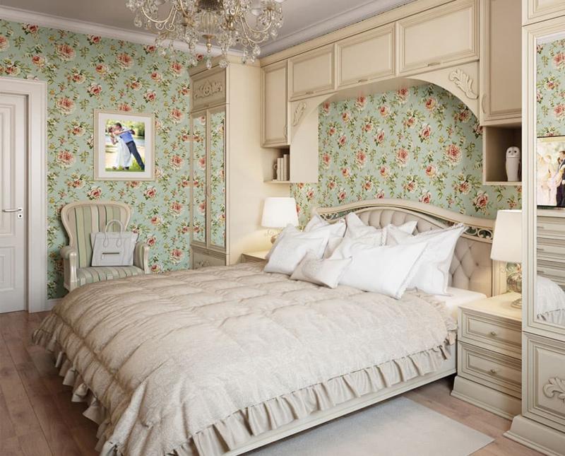 Provence tarzı yatak odası dekor