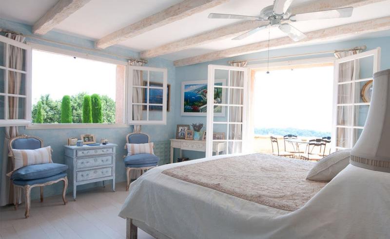 Provence tarzı yatak odası fotoğraf tasarımı