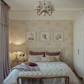 Provence tarzı yatak odası tasarım fotoğraf