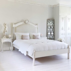 Provence Tarzı Yatak Odası Tekstil Fotoğraf