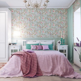 Provence tarzı yatak odası iç görünümler
