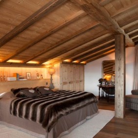 dağ evi yatak odası tasarım fikirleri