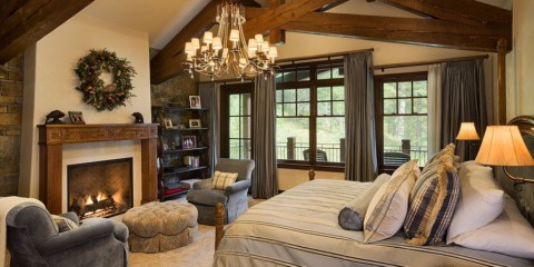 chalet style bedroom