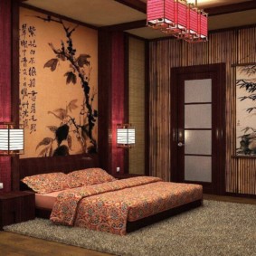 Idei de decor în dormitor în stil japonez