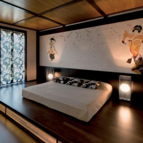 Idei de dormitor în stil japonez