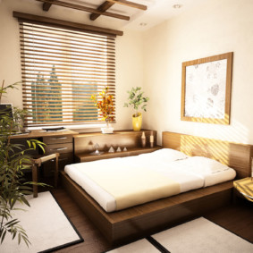 Japāņu stila guļamistabas dekorēšanas idejas