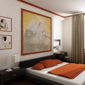 Fotografie de interior în dormitor în stil japonez