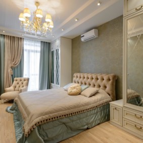 neoklasik yatak odası tekstili