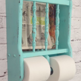 Retro toilet paper holder