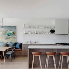 modern tasarım mutfak yemek odası