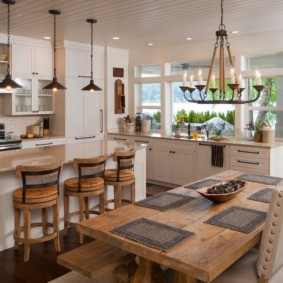yemek odası mutfak rahat tasarımı