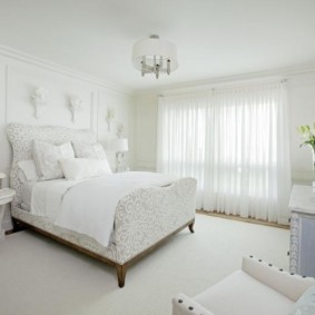 beyaz yatak odası iç tasarım