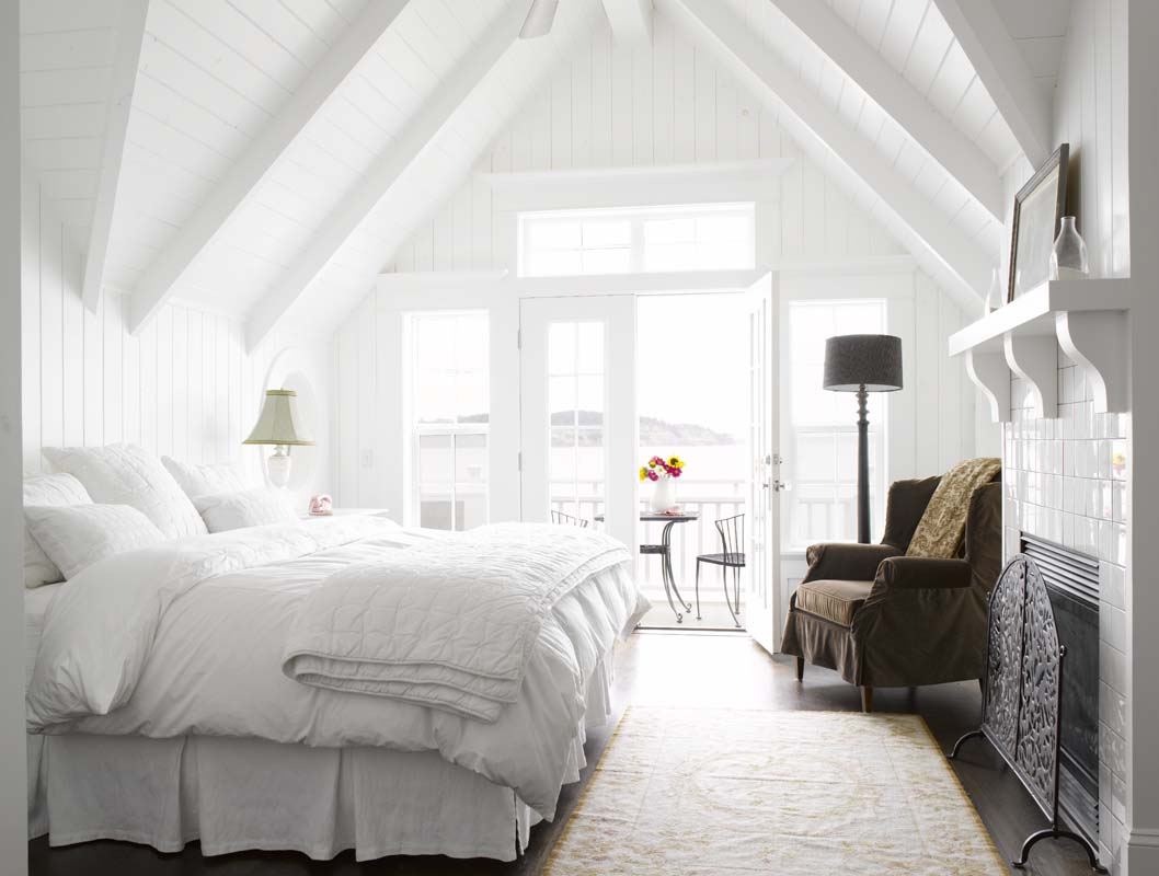 white bedroom interior