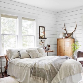 beyaz yatak odası dekorasyon fotoğraf
