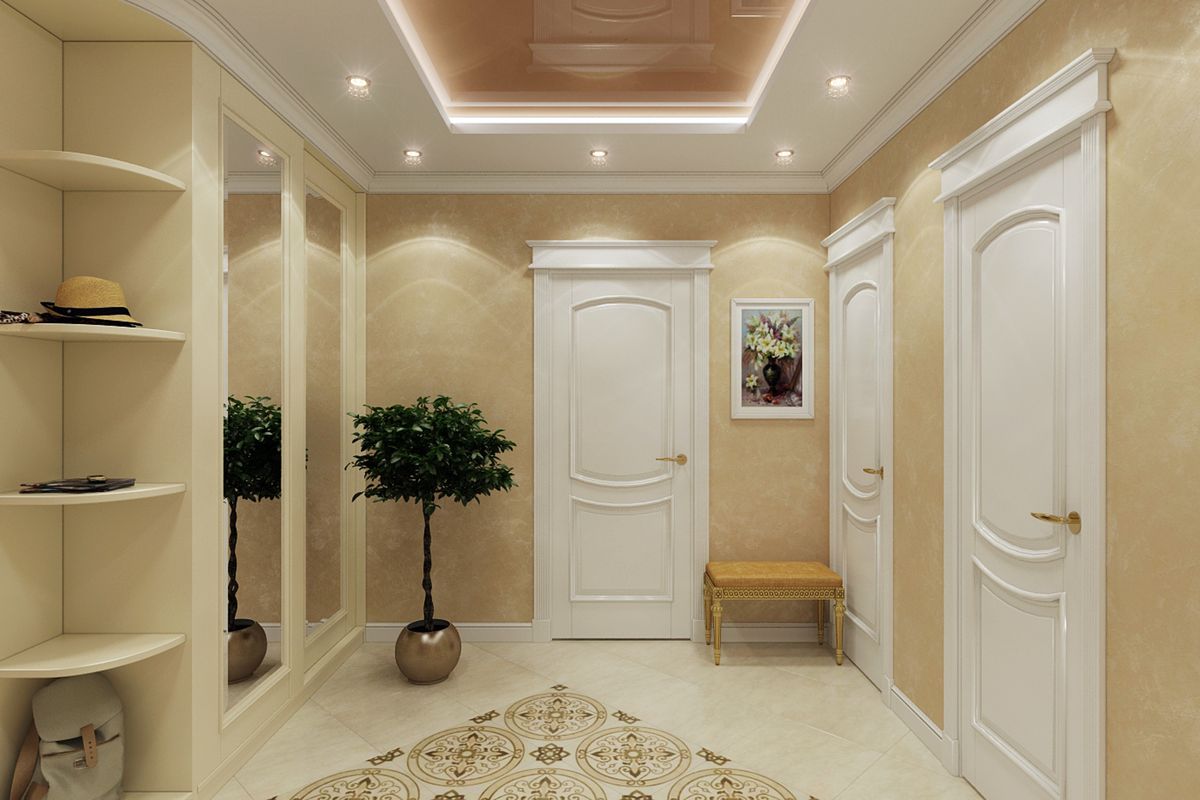 corridor in an apartment in a panel house