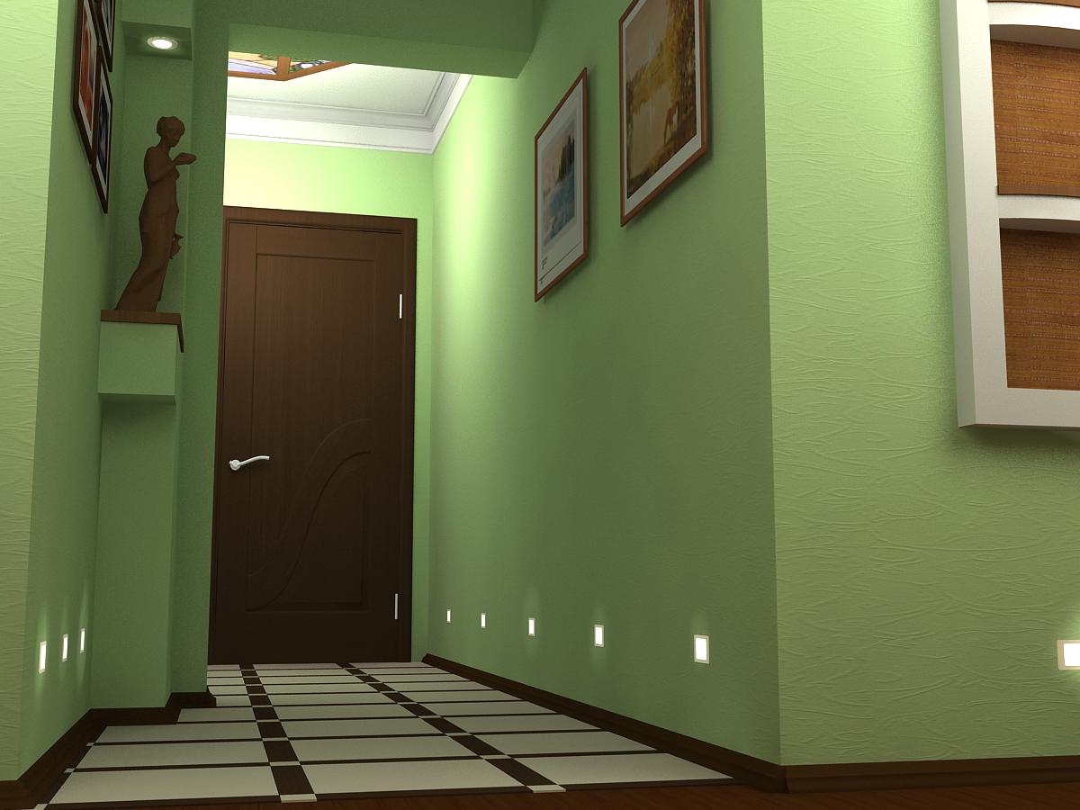 couloir dans un appartement de maison de panneau