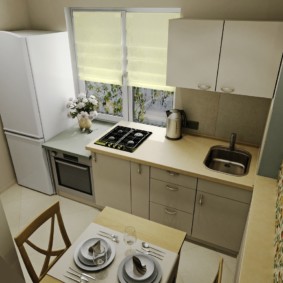 Küçük bir alana sahip bir stüdyo dairede mutfak tasarımı