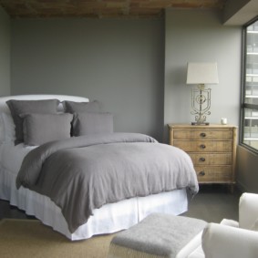 Yatak odası iç gri renk