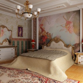 Rönesans fresk yatak odası duvar