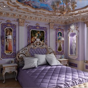 Yatak odası iç leylak rengi