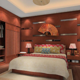 Çin tarzı yatak odası duvar fan