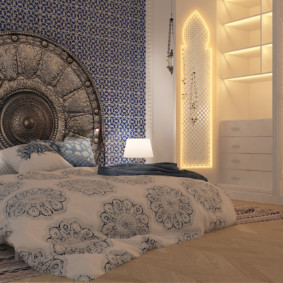 Gerçek bir Arap yatak odası şık iç