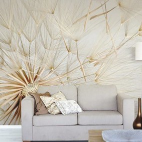 Wall mural ideas living room overview