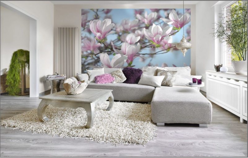 mural in the living room design ideas