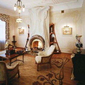 Art Nouveau oturma odası iç fotoğraf