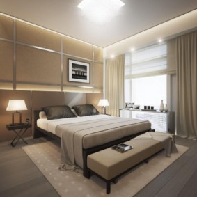 غرفة نوم الداخلية من تصميم فنغ شوي الصورة