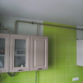 how to hide a gas pipe in the kitchen decor