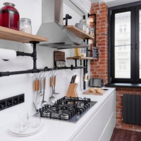 how to hide a gas pipe in the kitchen decor ideas